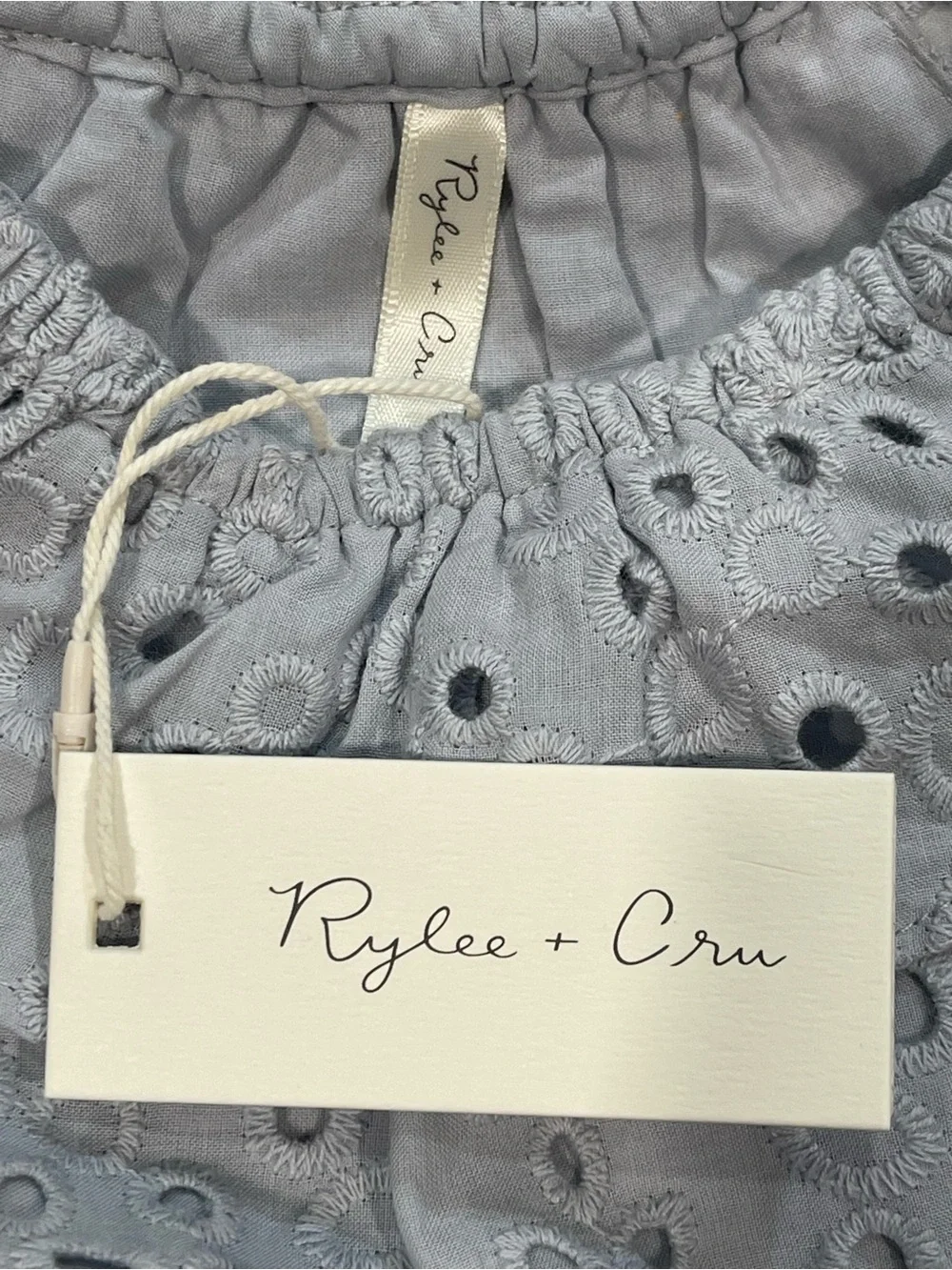 Rylee + Cru Myla Romper - Light Blue Size 3-6Months NWT